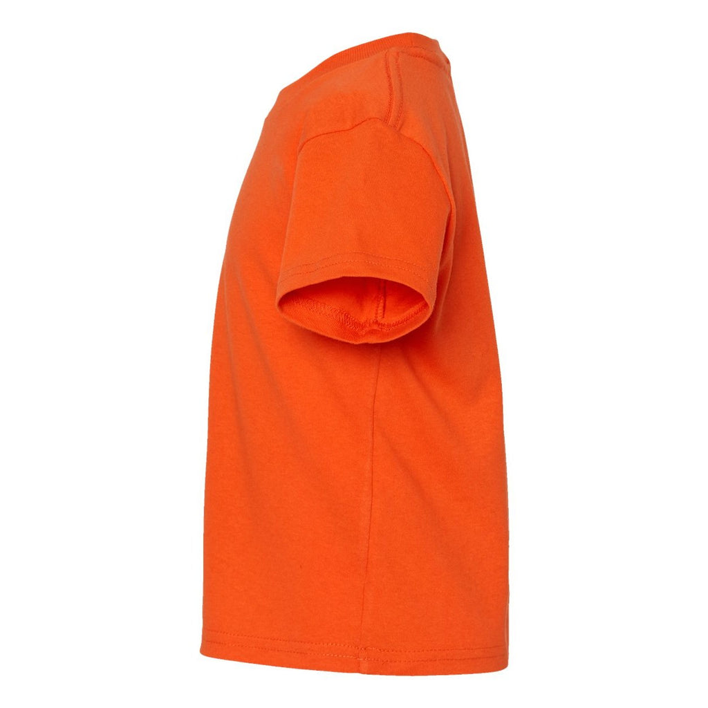 Rabbit Skins Toddler Cotton Jersey Tee - Orange - Direct Side
