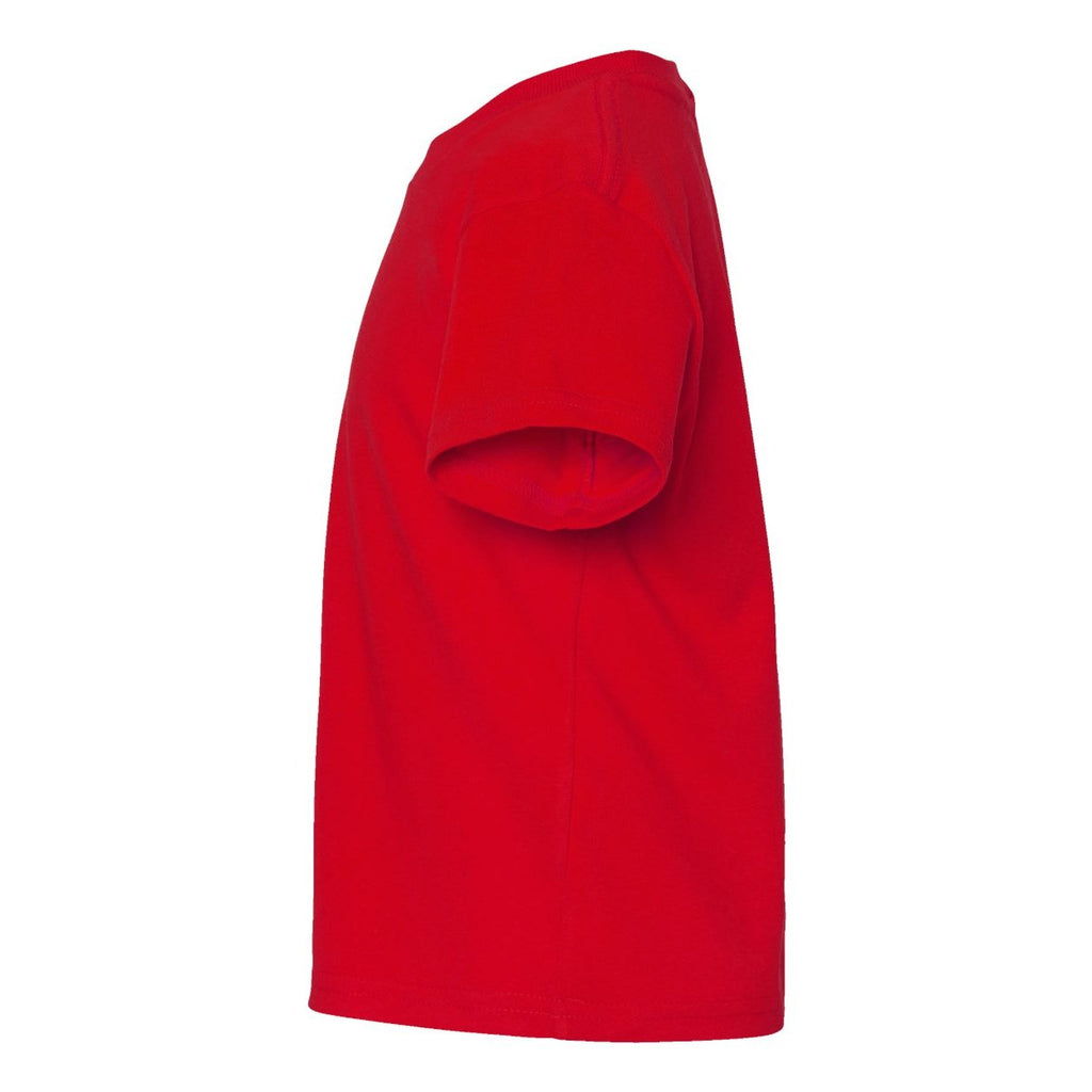 Rabbit Skins Toddler Cotton Jersey Tee - Red - Direct Side