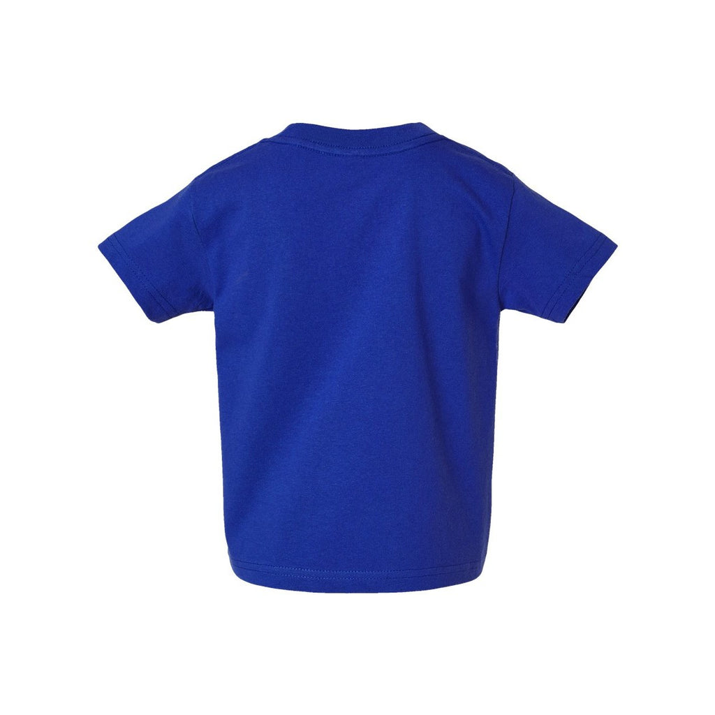 Rabbit Skins Toddler Cotton Jersey Tee - Royal - Back