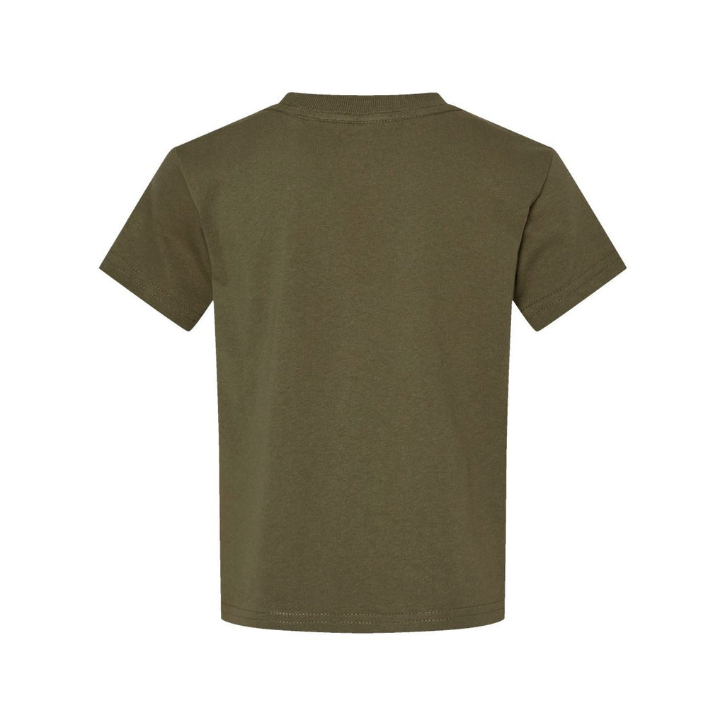 Rabbit Skins Youth Juvy Tee - Military Green - Back