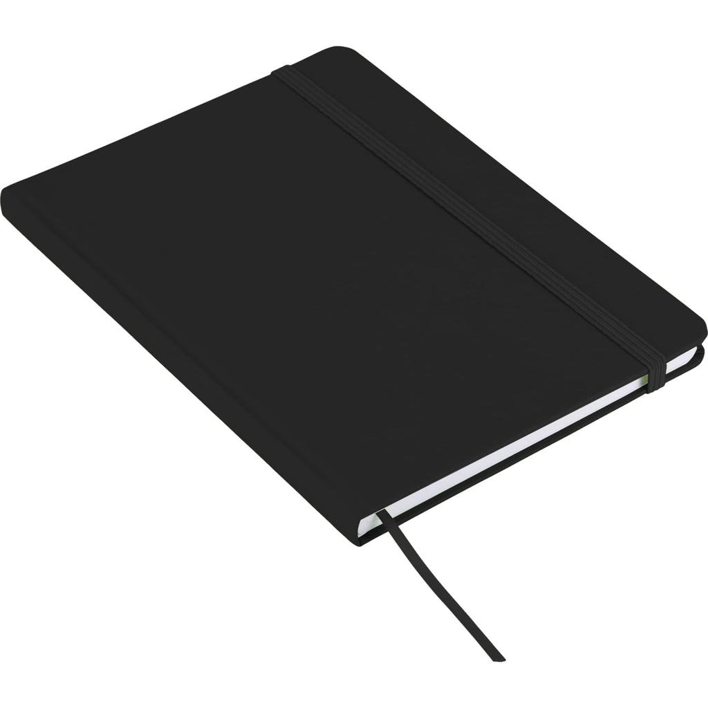 Rainbow Notebook with Matching Elastic, 5 x 7 Inches - Black - Photo