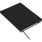 Rainbow Notebook with Matching Elastic, 5 x 7 Inches - Black - Photo