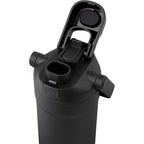 Ranier 2-in-1 Insulated Bottle with Straw and Chug Lid, 25 oz Laser Engraving - Black - Detail 2