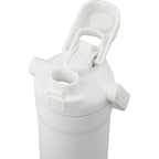 Ranier 2-in-1 Insulated Bottle with Straw and Chug Lid, 25 oz Laser Engraving - White - Detail 2