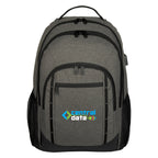 Reagan Laptop Backpack, Heathered - Gray - Colorbrite