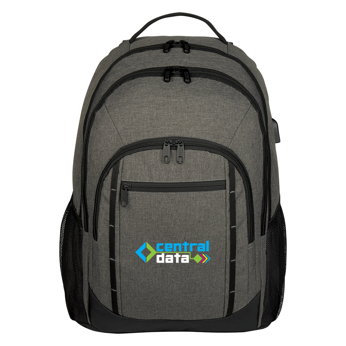 Reagan Laptop Backpack, Heathered - Gray - Colorbrite