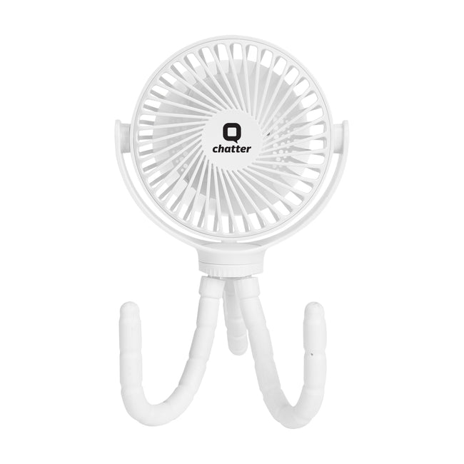 Rechargeable Fan with a Flexible Tripod, Portable