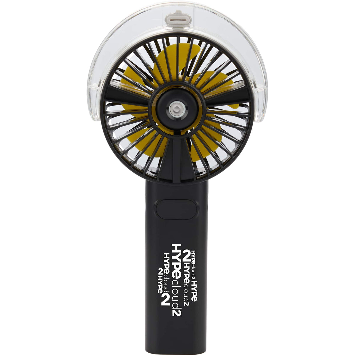 Rechargeable Misting Fan with LED Display - Black - Front