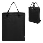 Recon Fifteen Can Cooler Backpack in Recycled PET Embroidery - Black