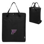 Recon Fifteen Can Cooler Backpack in Recycled PET Embroidery - Black - Embroidery