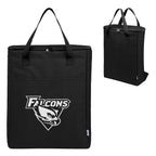 Recon Fifteen Can Cooler Backpack in Recycled PET Embroidery - Black - Silk Screen