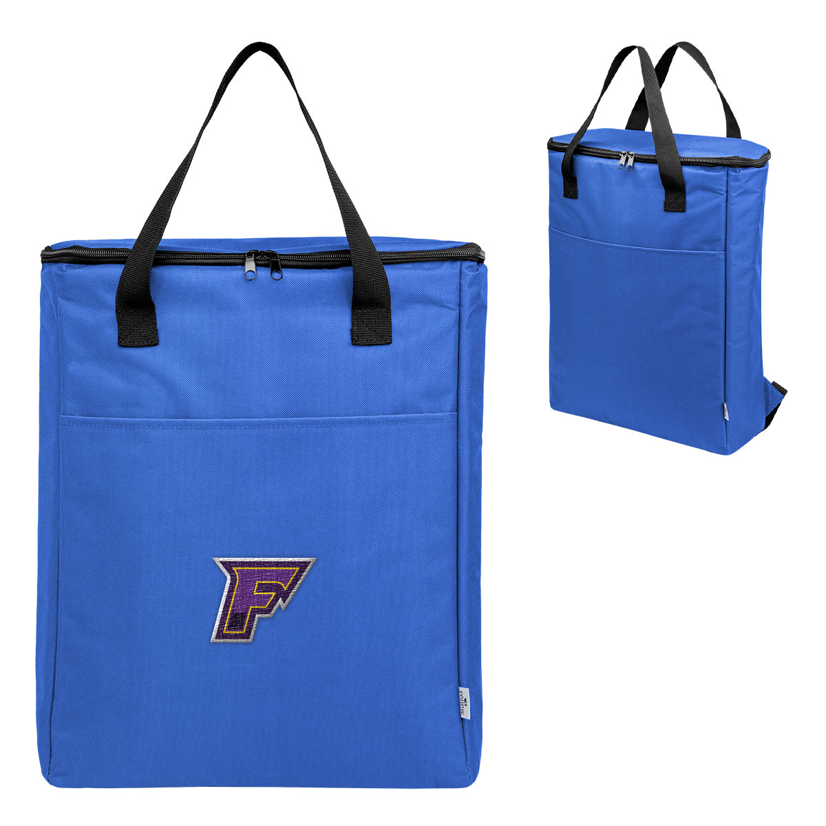 Recon Fifteen Can Cooler Backpack in Recycled PET Embroidery - Royal Blue - Embroidery