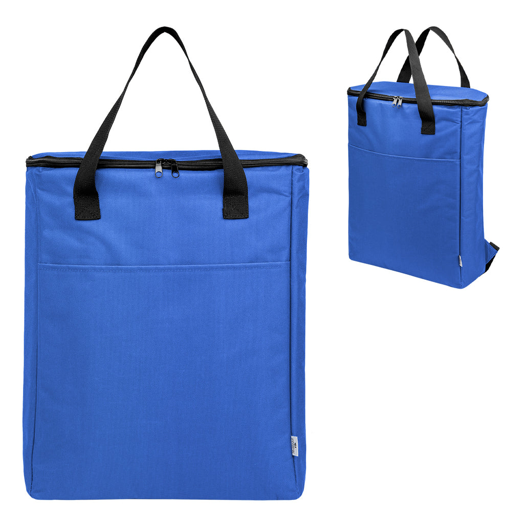 Recon Fifteen Can Cooler Backpack in Recycled PET Embroidery - Royal Blue