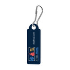 Rectangular Acrylic Zipper Pull - White - Full Color