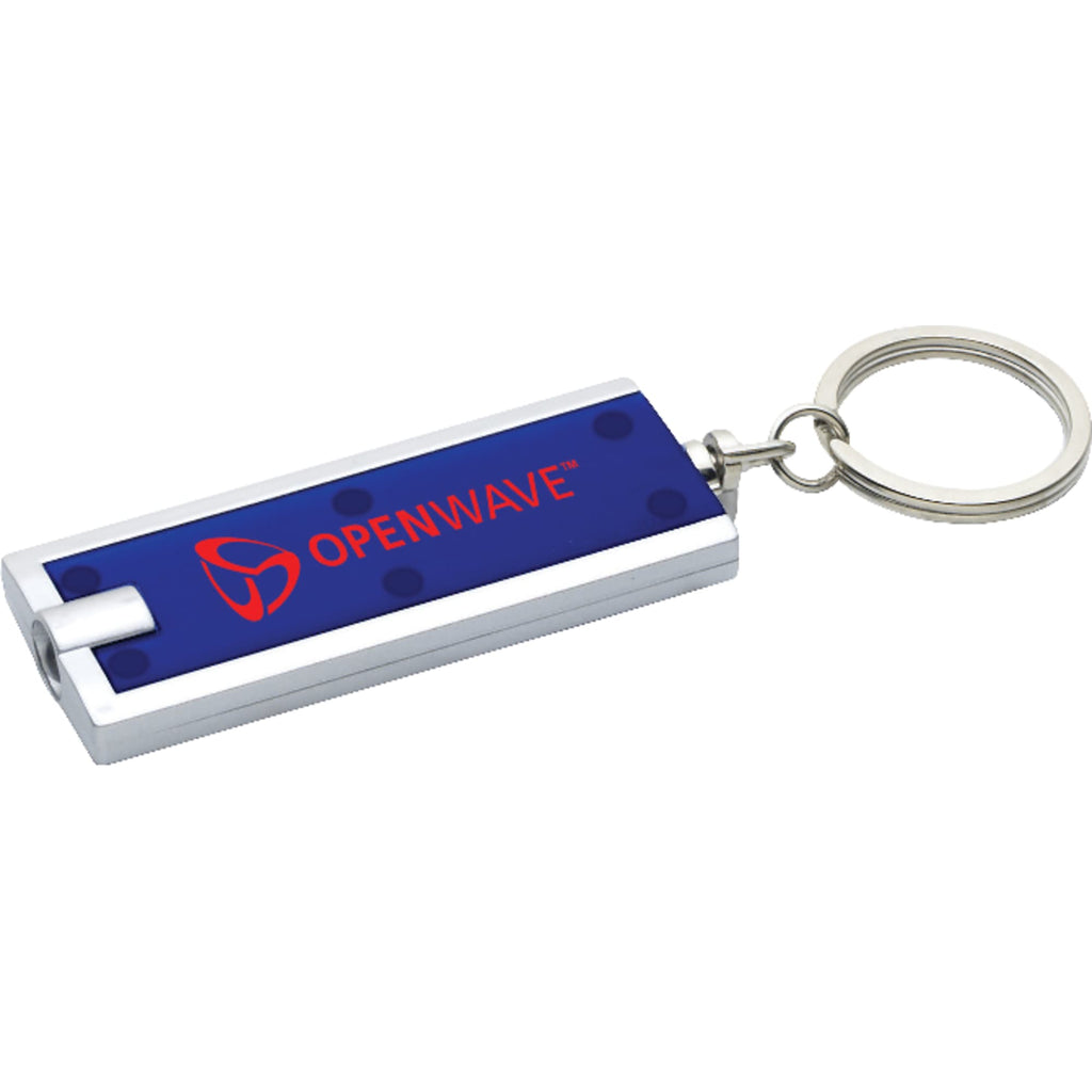 Rectangular LED Key Light with Split Ring Full Color - Translucent Blue - Photo 2