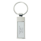 Rectangular Metal Key Tag - Laser Engraving