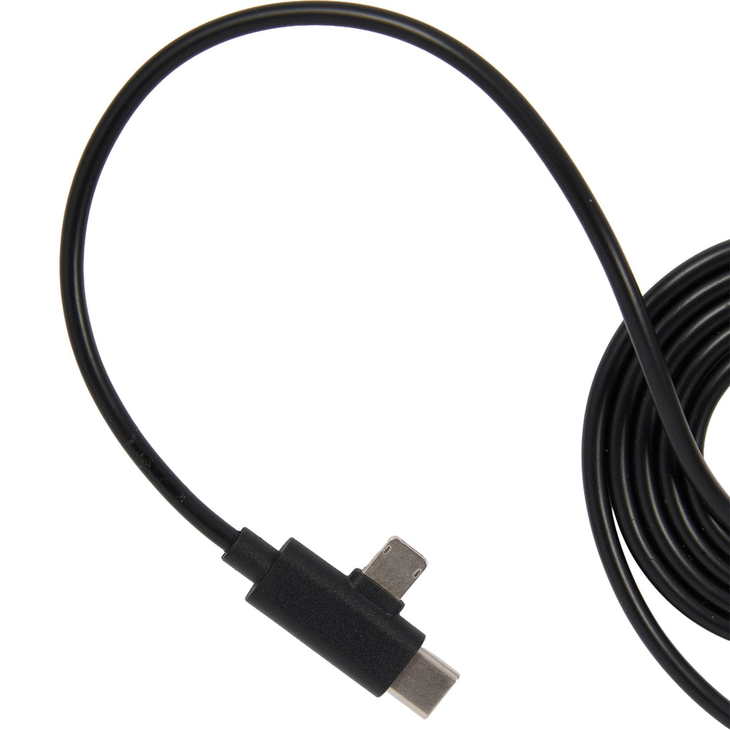 Recycled 5-in-1 Charging Cable, 39 Inch - Black - Detail 3