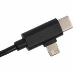Recycled 5-in-1 Charging Cable, 39 Inch - Black - Detail 4