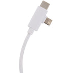 Recycled 5-in-1 Charging Cable, 39 Inch - White - Detail 4