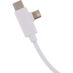Recycled 5-in-1 Charging Cable, 39 Inch - White - Detail 5