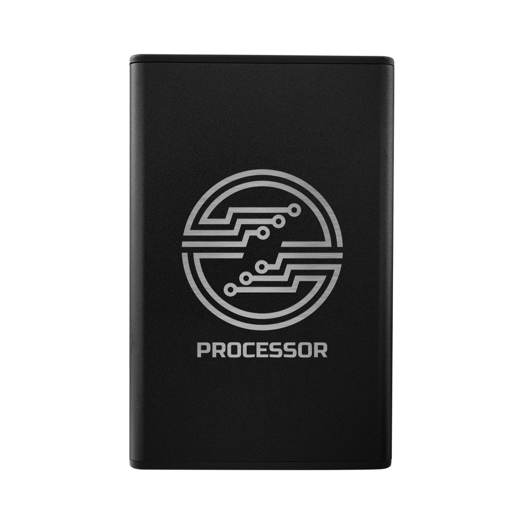 Recycled ABS and Aluminum Power Bank, 5,000 mAh - Black - Laser Engraving