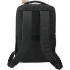 Recycled Commuter Laptop Backpack, 17 Inch Transfer - Black - Back