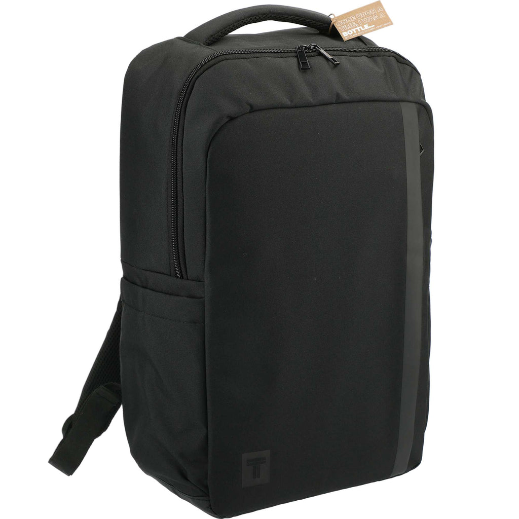 Recycled Commuter Laptop Backpack, 17 Inch Transfer - Black - Right Angle 3