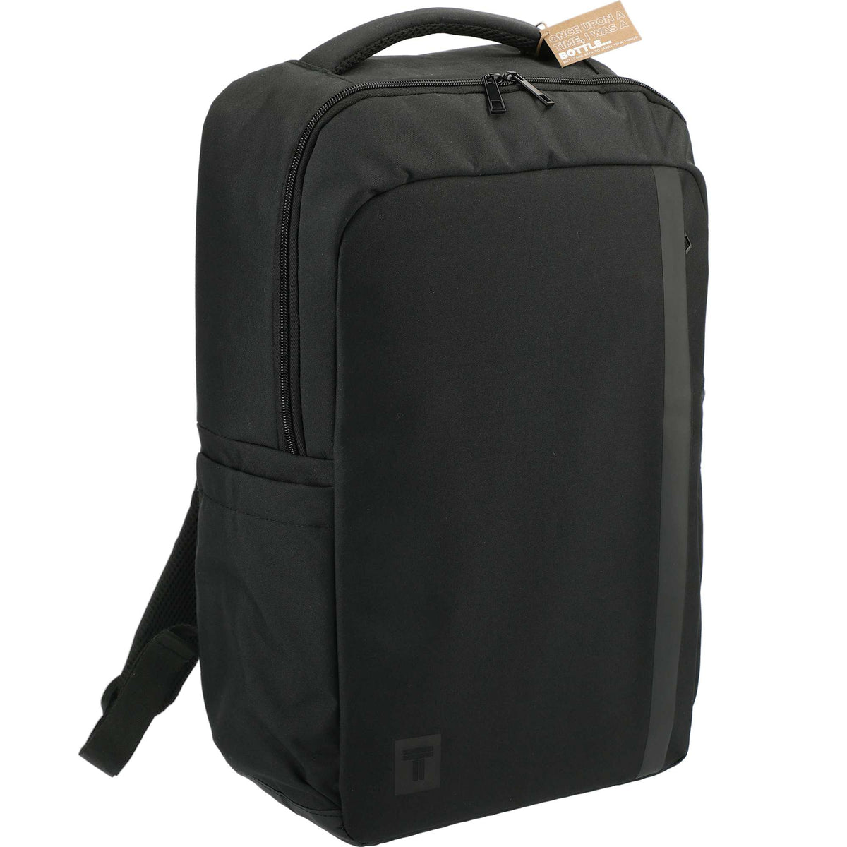 Recycled Commuter Laptop Backpack, 17 Inch Transfer - Black - Right Angle 3