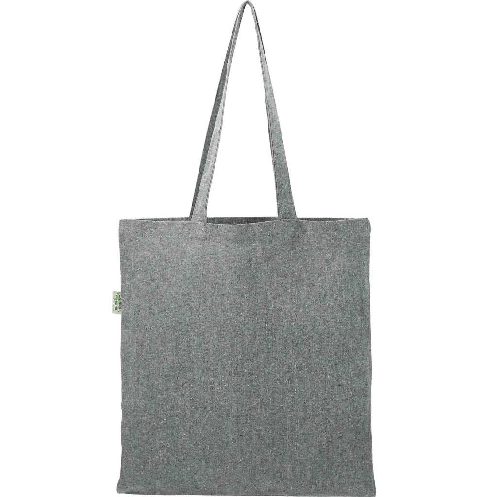 Recycled Cotton Blend Convention Tote, 7 oz Embroidery - Multi-Colored - Back