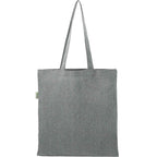 Recycled Cotton Blend Convention Tote, 7 oz Embroidery - Multi-Colored - Back
