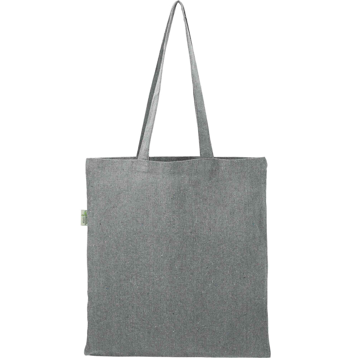 Recycled Cotton Blend Convention Tote, 7 oz Embroidery - Multi-Colored - Back