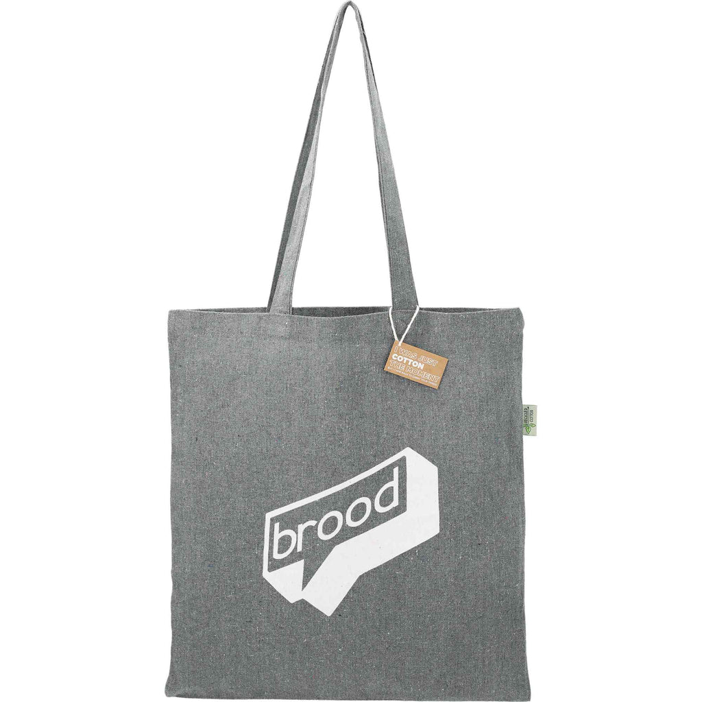 Recycled Cotton Blend Convention Tote, 7 oz Embroidery - Multi-Colored - Front