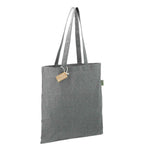 Recycled Cotton Blend Convention Tote, 7 oz Embroidery - Multi-Colored - Right Angle