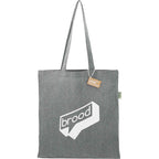 Recycled Cotton Blend Convention Tote, 7 oz Transfer - Multi-Colored - Front