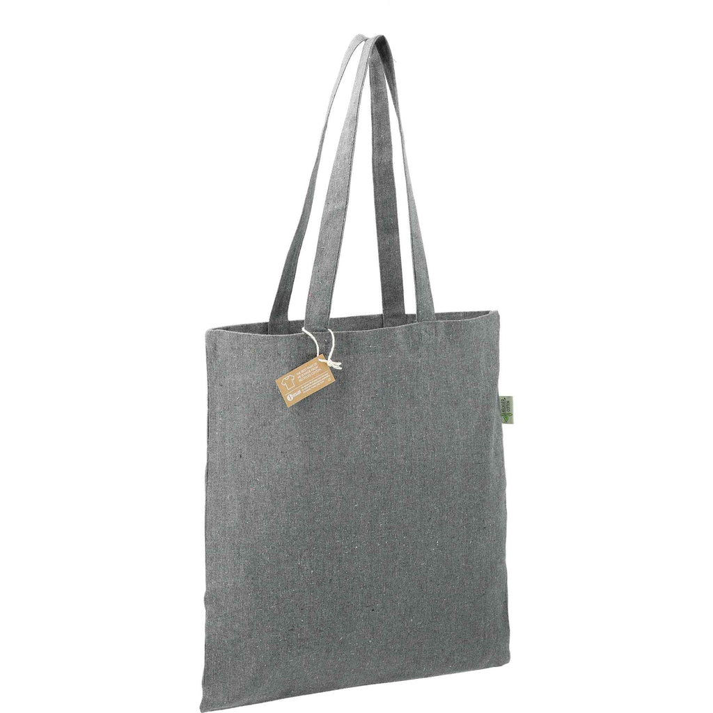 Recycled Cotton Blend Convention Tote, 7 oz Transfer - Multi-Colored - Right Angle