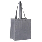 Recycled Cotton Grocery Tote, 7 oz Embroidery - Multi-Colored - Right Angle