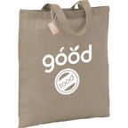 Recycled Cotton Twill Tote Bag, 5 oz Full Color - Natural - Photo