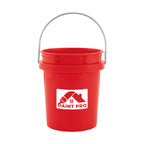 Recycled Mini Bucket, 13 oz - Red - Silk Screen