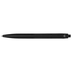 Recycled Plastic Gel Pen with Blue Ink Full Color - Black - Back