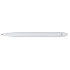 Recycled Plastic Gel Pen with Blue Ink Full Color - White - Back