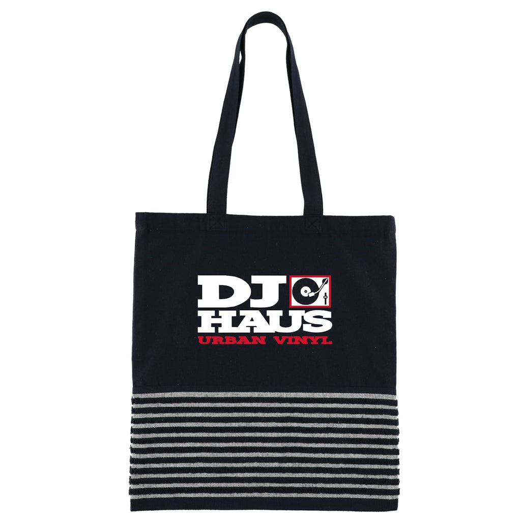 Recycled Terry Convention Tote Embroidery - Navy - Front 2