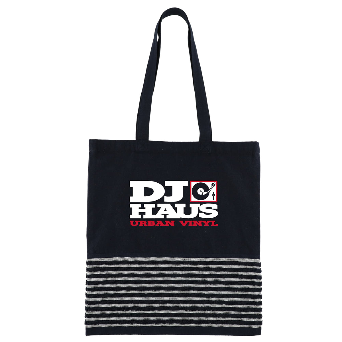 Recycled Terry Convention Tote Embroidery - Navy - Front 2