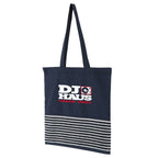Recycled Terry Convention Tote Embroidery - Navy - Left Angle