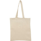 Recycled Twill Convention Tote, 6 oz Transfer - Natural - Back