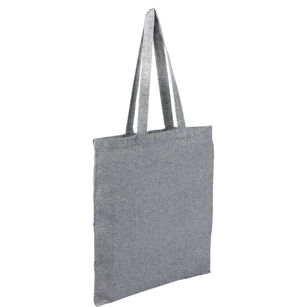 Recycled Twill Convention Tote, 6 oz Transfer - Navy - Right Angle
