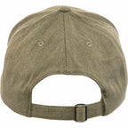 Recycled Twill Six Panel Ball Cap Embroidery - Olive - Back