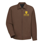 Red Kap Men's Waist Length Jacket Embroidery - Brown - Front