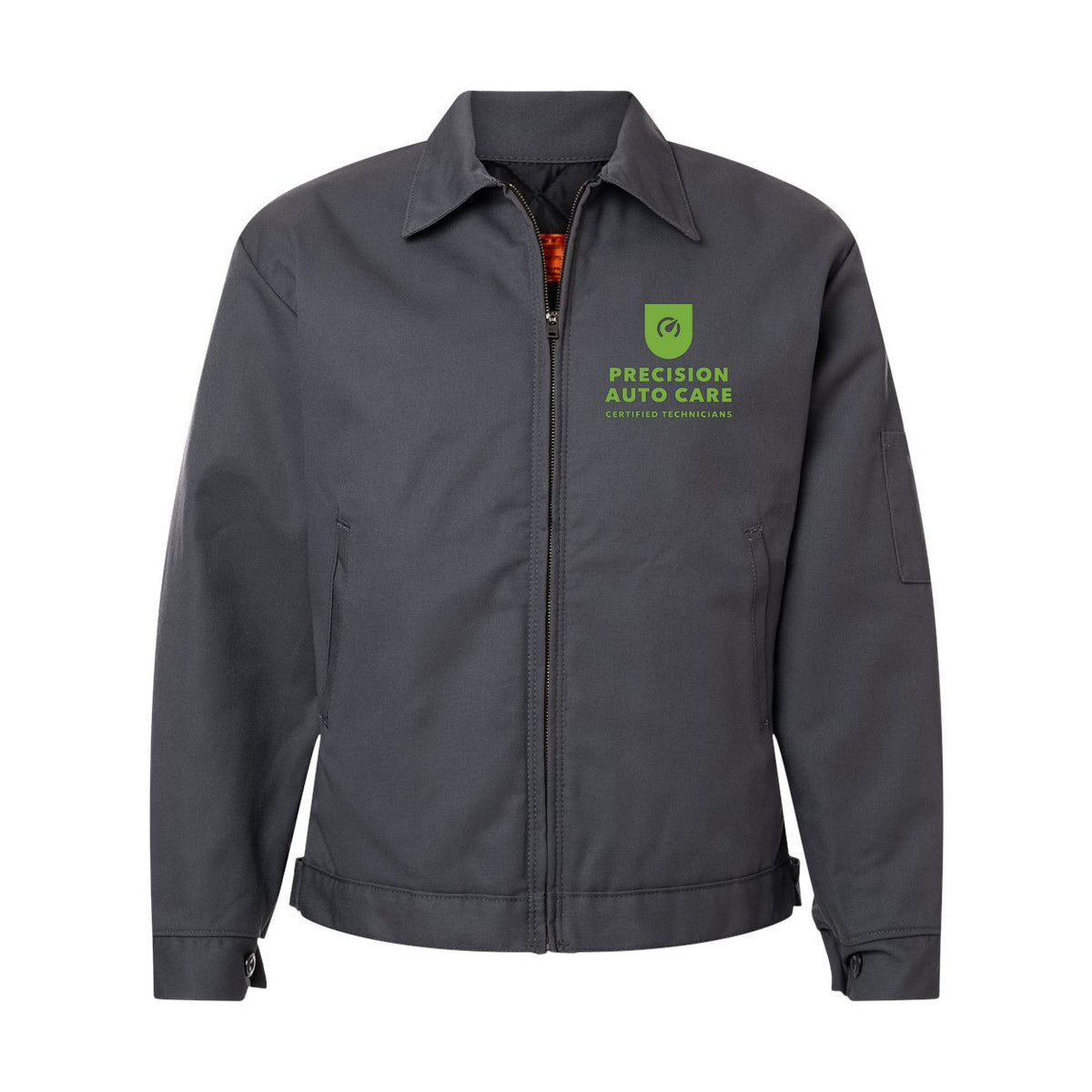 Red Kap Men's Waist Length Jacket Embroidery - Charcoal - Front