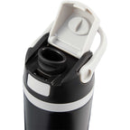 Reef Insulated Flip-Top Bottle in Recycled Steel, 24 oz - Black - Detail 2
