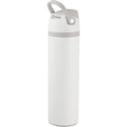 Reef Insulated Flip-Top Bottle in Recycled Steel, 24 oz - White - Back 2